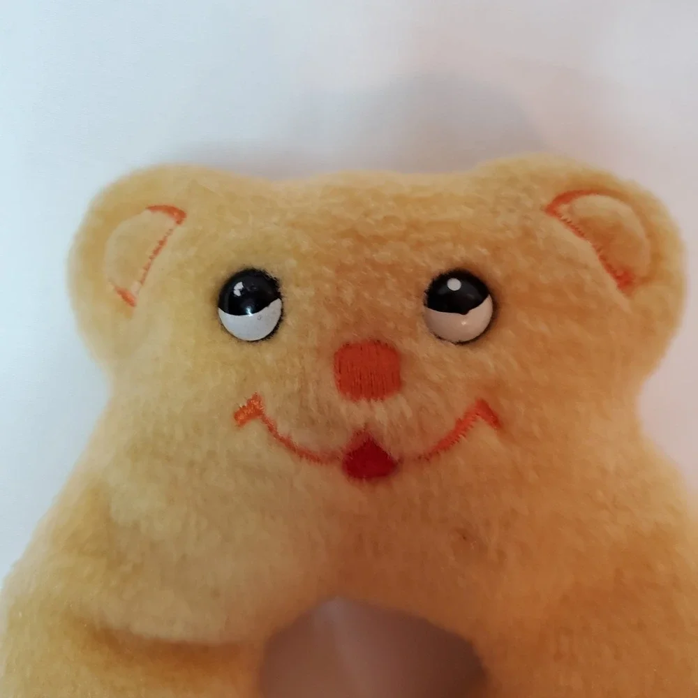 Vintage Stahlwood‎ Toy Plush Teddy Bear Rattler Toddler Baby 5